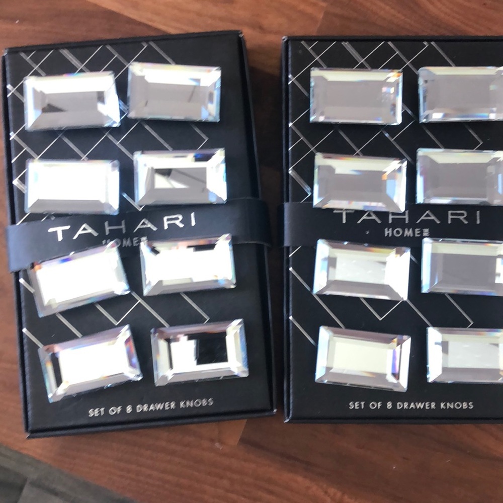 Two Sets of 8 Drawer Knobs